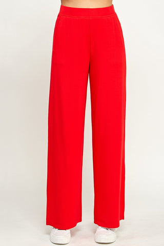 French Terry Wide Leg Pants