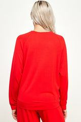French Terry Round Neck Top