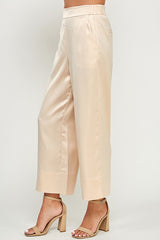 Straight Cropped Wide Pants