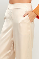 Straight Cropped Wide Pants