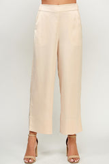 Straight Cropped Wide Pants
