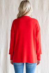 Mock Neck Oversized Sweater