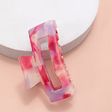 Rectangle Colorful Hair Claw Clip
