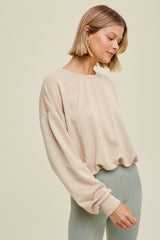 French Terry Bubble Pullover