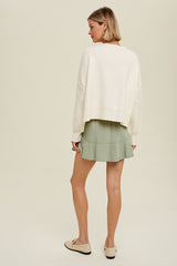 Relaxed Crop Sweater