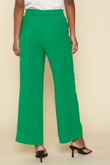Pintuck Wide Leg Trouser