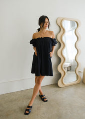 Square Neck Puff Sleeve Dress