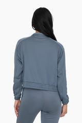 Mock Neck Zip-Up Active Jacket