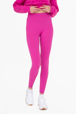 Nylon Blend Essential Solid Leggings