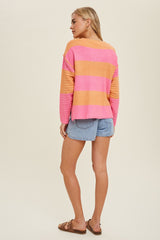 Bright Colorblock Striped Sweater