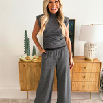 Mini Dogtooth Elastic Waist Trousers - The 308 Boutique