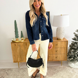 Fit and Flare Trucker Jacket