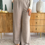 Mini Dogtooth Elastic Waist Trousers - The 308 Boutique
