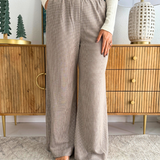 Mini Dogtooth Elastic Waist Trousers - The 308 Boutique