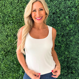 Sleeveless Built in Bra Knit Top