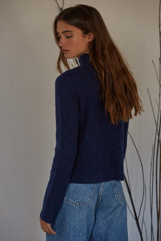 Mock Neck Knit Pullover