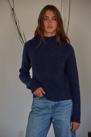 Mock Neck Knit Pullover