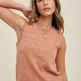 Sweater Tank with Edge Detail