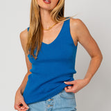 Sleevless Ribbed Sweater Tank