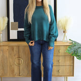 Fitted Cuff Puff Sleeve Sweater