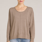 Center Seam Boat Neck Sweater - The 308 Boutique