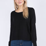 Center Seam Boat Neck Sweater - The 308 Boutique