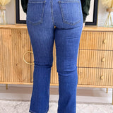 Kelsey High Rise Ankle Flare w/ Front Pockets