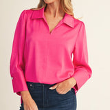 Collared 3/4 Sleeve Top