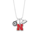 Nebraska Cornhuskers Home Sweet School Necklace