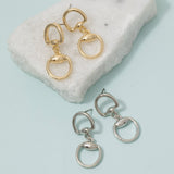 Horsebit Drop Earring