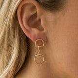 Horsebit Drop Earring