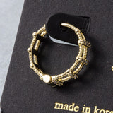 Stone Hoop Earring