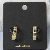 Stone Hoop Earring