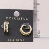 Earring with Clear CZ Accent