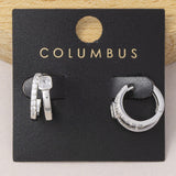 Earring with Clear CZ Accent