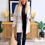 Long Sleeve Open Front Sweater Coat
