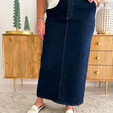 High Waisted Denim Skirt