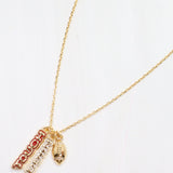 Enamel Touch Down Necklace