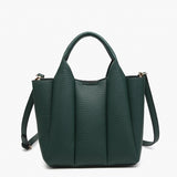 Maddox Paneled Satchel w/ Long Strap