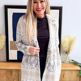 Long Sleeve Open Front Sweater Coat