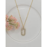 Oval Pendant Necklace