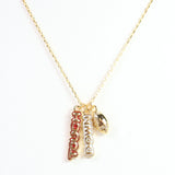 Enamel Touch Down Necklace