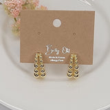 Beaded Hoop Earrings