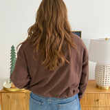 Bubble Hem French Terry Top