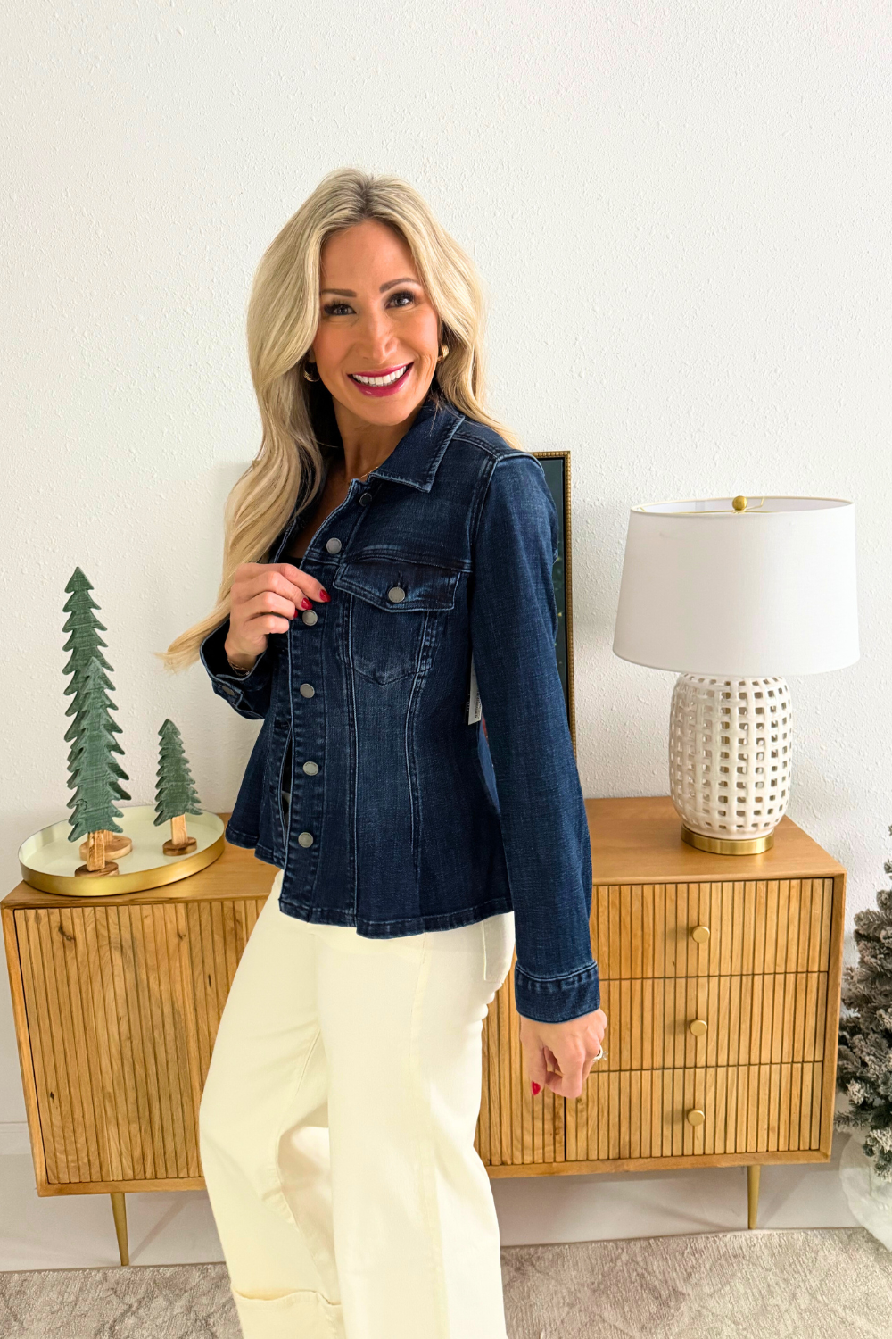 Fit and Flare Trucker Jacket