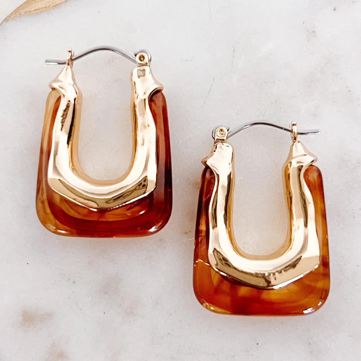 Acrylic Hoop Earrings