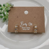 Double Layered CZ Hoops