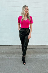 Shimmer Puff Short Sleeve Bodysuit