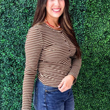 Button Up Long Sleeve Top