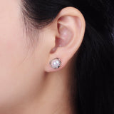 Iridescent Pearl Stud Earring